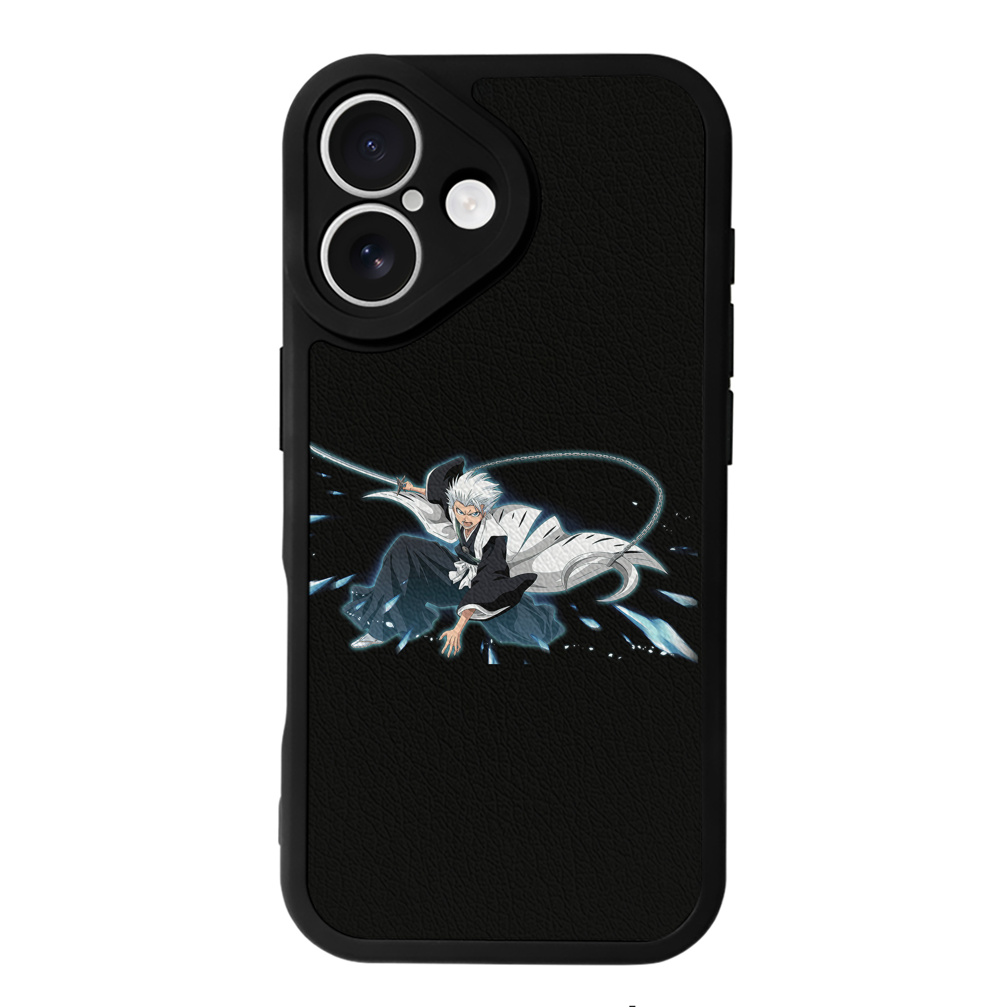 （画像用） ブリーチ 日番谷冬獅郎（ひつがや とうしろう） BLEACH Hitsugaya Toushirou 【iPhone 16シリーズ対応】シリコンスマホケース（レザー調） 材質：シリコン